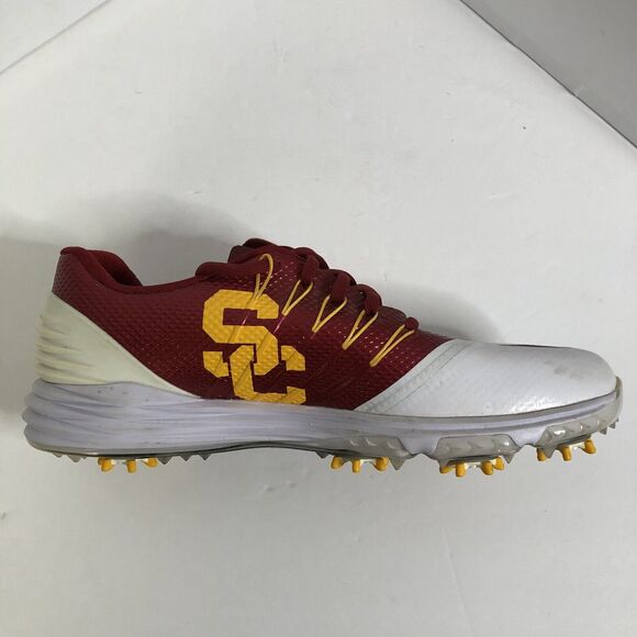 NIKE USC LUNAR SZ: M7 / W9.5 CONTROL 4 GOLF CLEATS 838116-108 Crimson Gold - Picture 15 of 15
